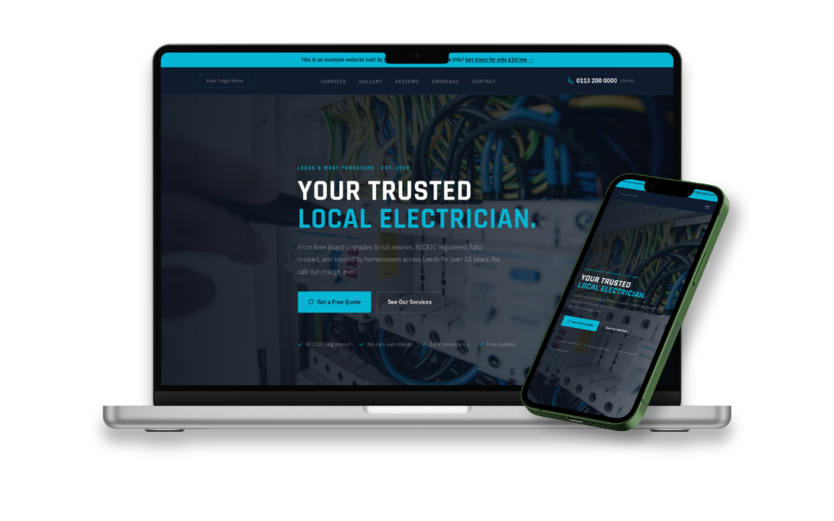 Hyper Electrical - Example electrician website by Hyperlinked
