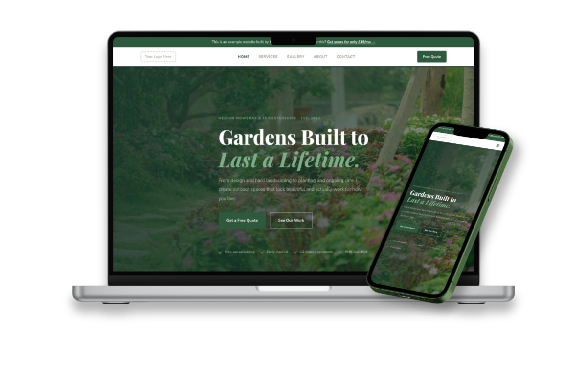Hyper Landscape - Example landscaper website by Hyperlinked